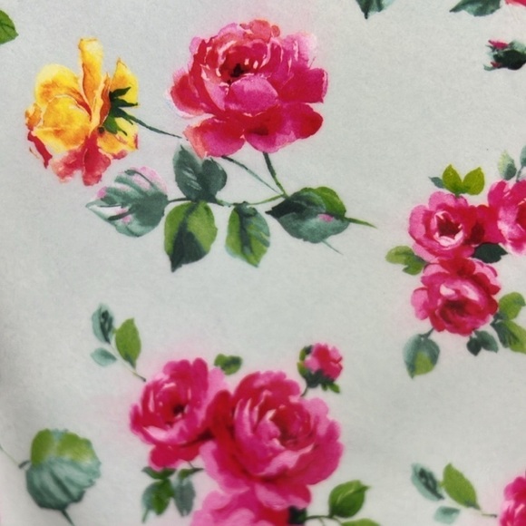 Laura Ashley Melamine Dinner Plates Floral Pink Light Green 11" Set of 4 NEW - Picture 5 of 5